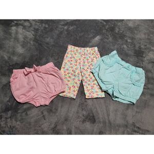 Bundle of 3 baby girl summer shorts